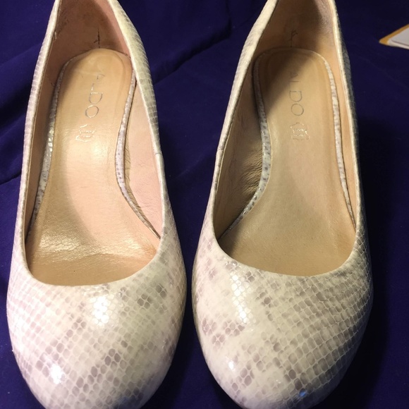 Aldo Mireldee Snake Pattern Wedges-Size 8 - Picture 6 of 8